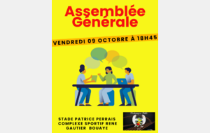 Assemblée générale Vendredi 09 octobre