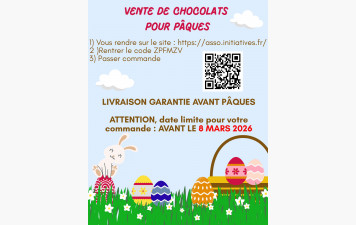 VENTE DE CHOCOLATS PAQUES