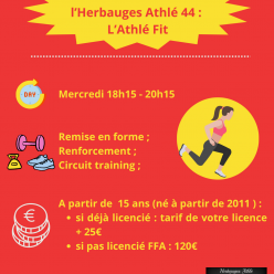 Nouvelle activité à l'HA44 : L'ATHLE FIT